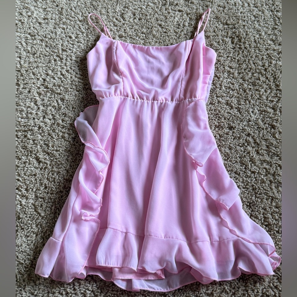 Lucy in the Sky Light Pink Mini Dress